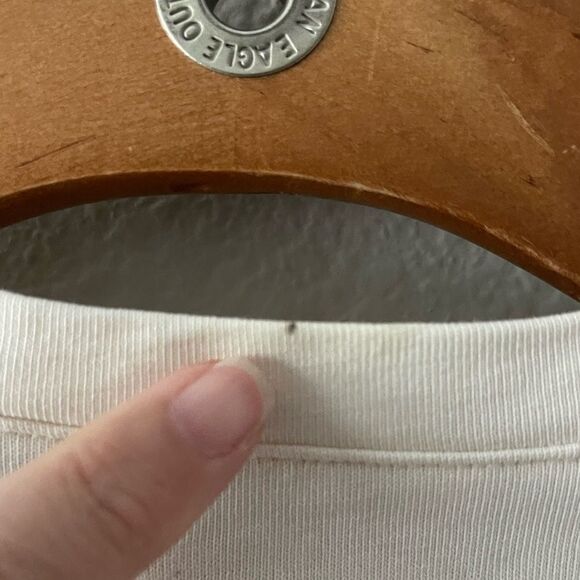 *Flaw-Ink Spot* Madewell NWT Side-Cinch Muscle Tee Size XXS in Lighthouse - Picture 10 of 11